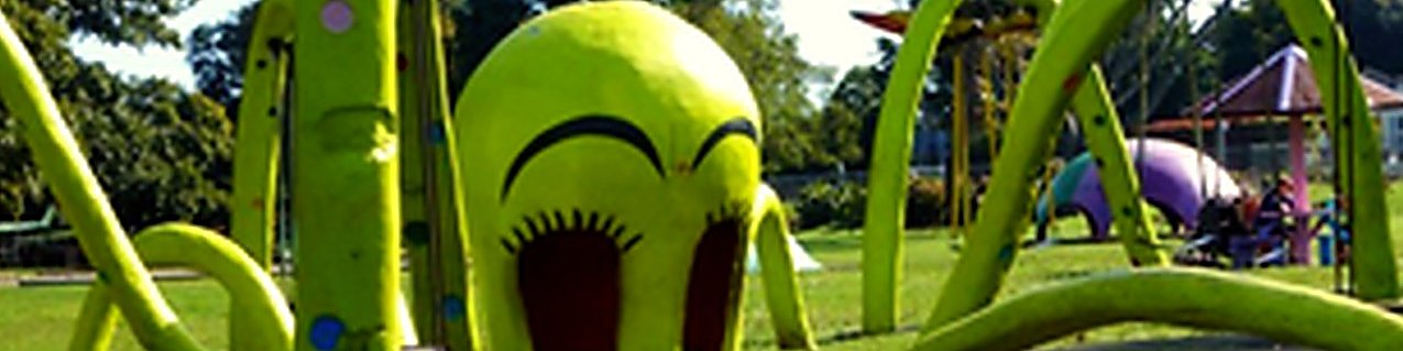 The playground sculptures at Kowhai Park in Whanganui