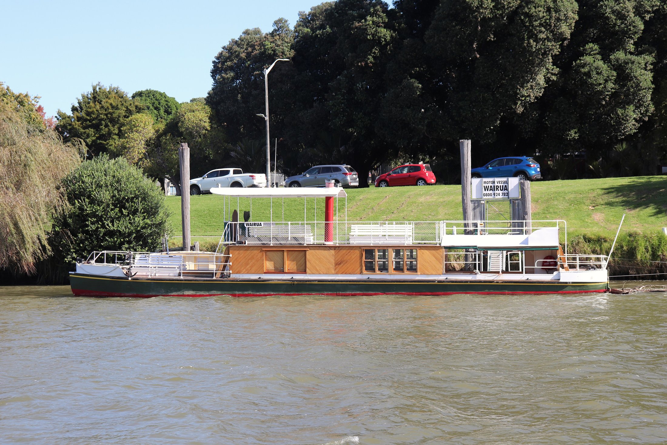 Historic motor vessel Wairua on the Whanganui River